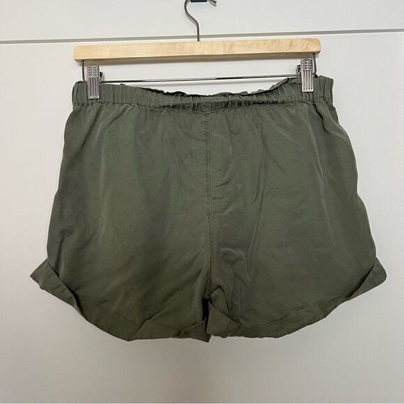 Aerie Shorts Womens Small Olive Green Elastic Waist Pockets Pull On Lightweight - Picture 4 of 9